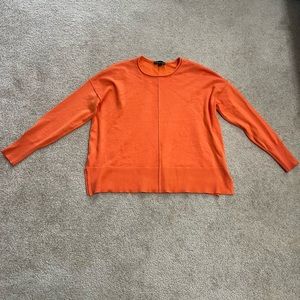 Super soft orange sweater!